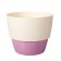 Plastic pot Live-In-Green with the Valencia tab, D = 17.5 cm, 2.5 l, vanilla color, heather