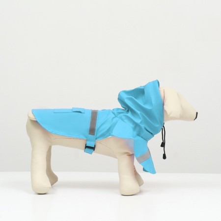 Dog raincoat, size XS (DS 15-20, OG 17-22, Osh 13-17 cm), blue-3