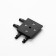 Corner Connector SLIM "G-shaped" 4-filled black 0.7x4x2cm