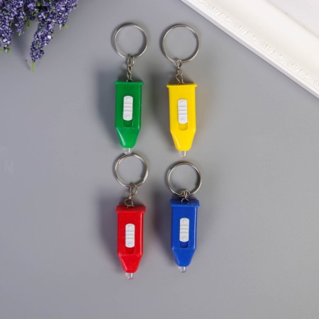 Light light on the ring "Mini pencil" CN-718 shines mix 4x1.7x1.7 cm-3