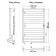 Electric towel Indigo Oktava Slim, 800x400 mm, timer, hidden installation, white