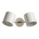 Sconces "Azurit" 2he27 40w white 11x12x36cm