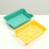 Deep toilet with a mesh of 36 x 25 x 9 cm, yellow/bright green