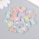 Plastic beads "Bow with a colored middle" matte mix 1.6x1x0.8 cm