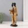 Souvenir Polystone "African Zem with a lover" gold 6x9.5x27.5 cm
