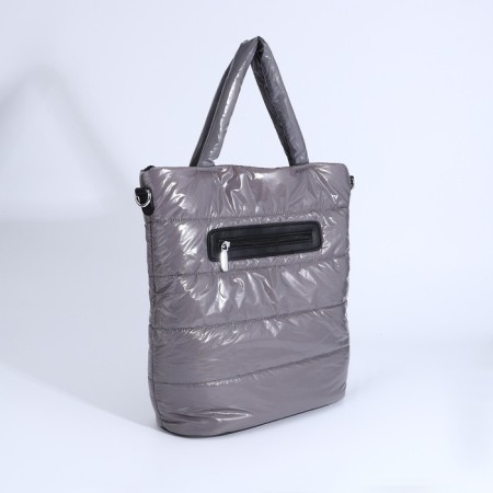 Luggage bag, external pocket, long belt, gray color-1