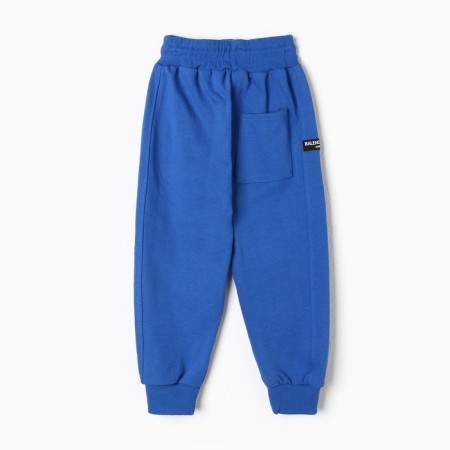Sports pants for boys, blue color, height 98-104 cm-1