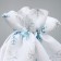 Bag gift canvas "New Year's miracle", snowflakes, 20 x 30 cm +/- 1.5 cm, New Year