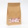Zip-Lock package Craft with a flat bottom, rectangular window, 20 x 30 cm