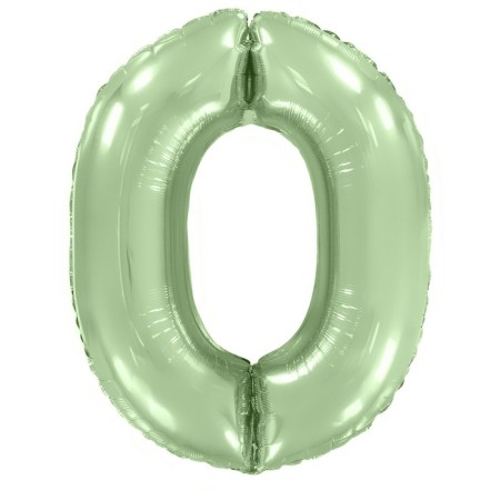Foil ball 40 "Number 0", mint makaruns