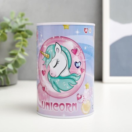Pigger Metal Bank "Unicorns with hearts" MIX 12x8x8 cm-1