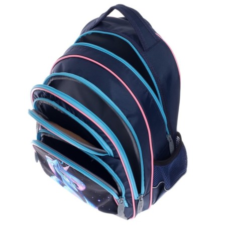 School backpack, 36 x 23 x 13 cm, ergonomic back, calligrata n "Magic unicorn"-14
