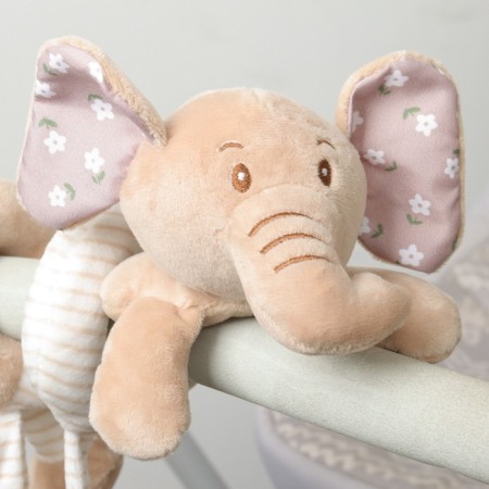Stretching - spiral with toys arc on a stroller / crib for babies 0+ "Elephant Nyasha", crumb me-3