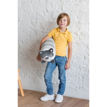 Soft toy "cat", gray color, 45 cm-2