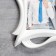 Photo frame plastic in 3 photos 10x15 cm "smooth lines" white 26.5x57.5 cm