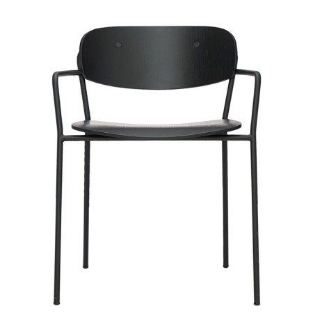 Chair with armrests TorFrid, 550 × 520 × 770 mm, black color-4