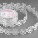 Figure tape "Large flower", 40 mm, 9 ± 0.5 m, white color