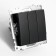 3-clavy switch (mechanism), 250V, 10A, Stekker Series Catherine, Black, GLS10-7108-05