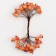 Decorative berries, orange, 7 × 6 × 7 cm, 40 berries