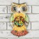 Wall panel "Owl - Rainbow" 28x16x1.6 cm