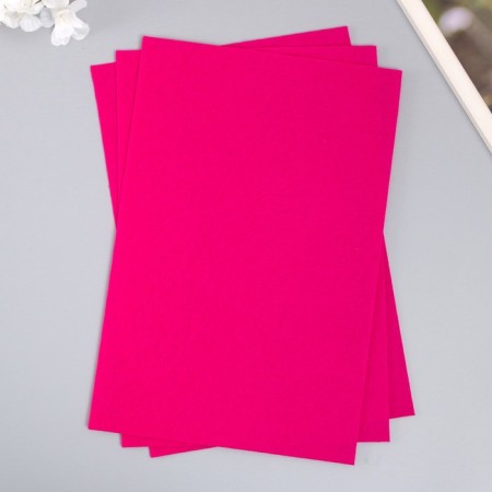 A set of hard felt "Astra" (3 pcs) fuchsia, 1 mm, 160 g, 20x30 cm-1