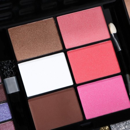 Professional set for makeup (eyelid shadows, lip gloss, blush, correctors)-4