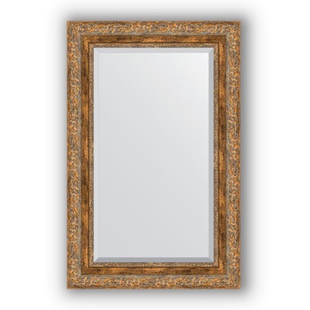 Mirror with fatset in the baguette frame - Antique bronze vignette 85 mm, 55 x 85 cm, evoForm