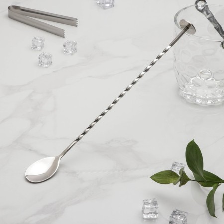 A barn spoon with stainless steel Madler, length 32 cm, silver color