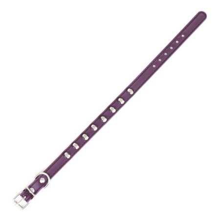 A collar with blurted spikes 38 x 1.5 cm, Osh 26-33, frost-resistant PU, purple material-3