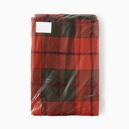 Rio Plaid 150x200cm, Red, 180g/m, HL 25%, acrylic 75%-4