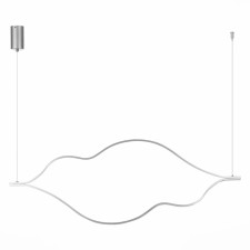Suspension lamp ST LUCE. SL6106.103.45. Cortile. 1x45 W, LED, 4000K, 2700 LM, 100x34 cm, Nickel color