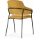 STULL OF THE METALLARCASE INKLE Metal/velor, black/yellow 57x56x82 cm