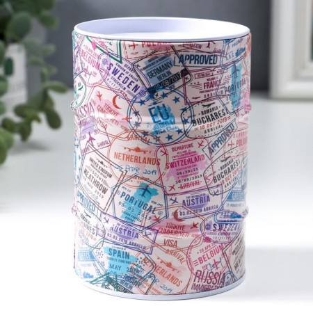 Piggy bank Metal Bank "Big Journey" 12x8x8 cm-1