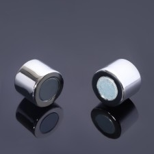 Magnetic lock castle, l = 25 mm, d (internal) = 15 mm, (set 2 pcs.), Silver color