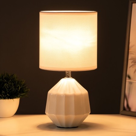 Alaida table lamp E14 40W white 14x14x28 cm Risalux-1