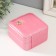 Casket Textiles for jewelry "Pig with decoration" Pink 10x10x6 cm