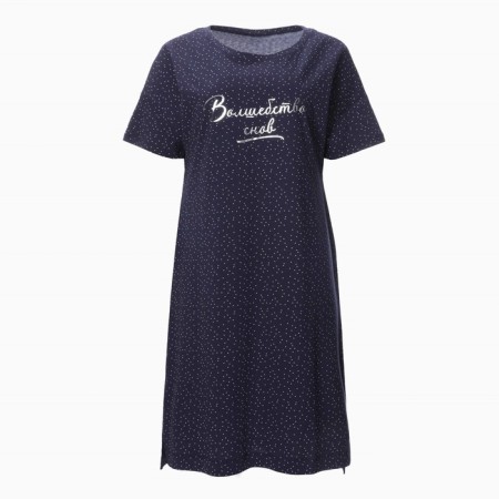 Night shirt female, blue color, size 56 (4xl)-3