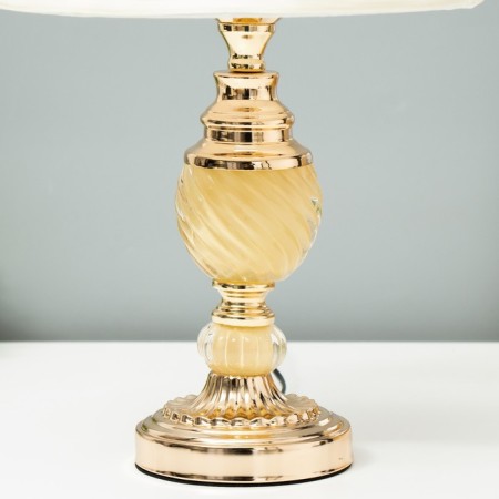 Table lamp "Valencia" 1he27 40W white-gold 24x24x42 cm Risalux-4