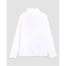 Turtleneck for girls, height 134 cm, white color
