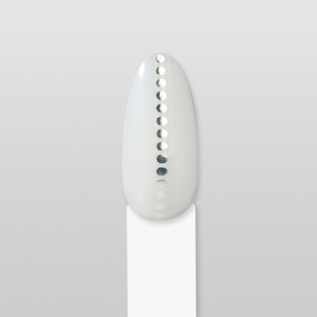 Nail stickers "Bead", silver color-5
