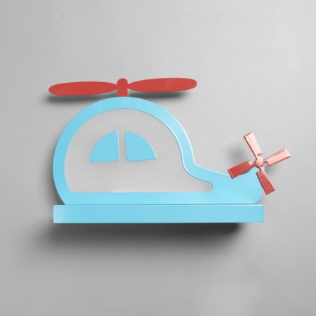 Bra "Helicopter" LED 18W blue 35x25x8cm-5