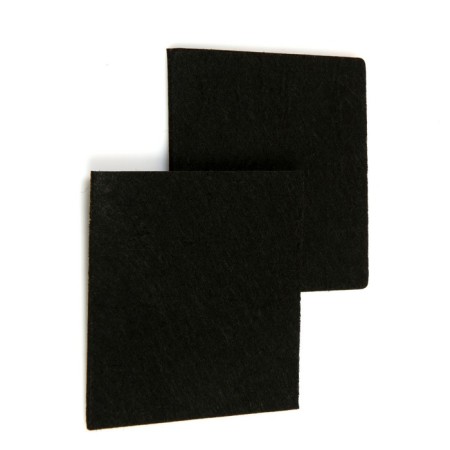 Furniture tundra, 85 x 85 mm, square, black, 2 pcs.-3