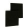 Furniture tundra, 85 x 85 mm, square, black, 2 pcs.