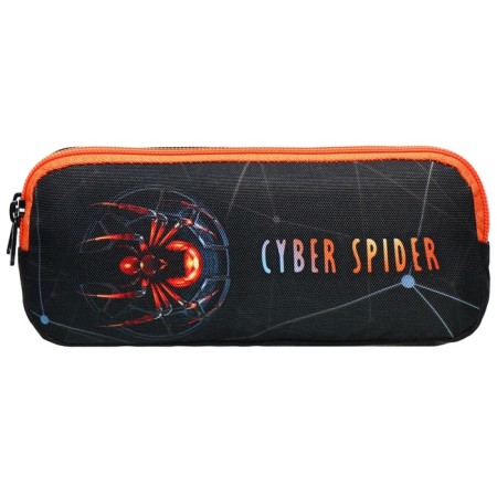 Penal soft, 2 compartments, volumetric, 90 x 220 x 40 mm, stavia "spider" black 86234-1