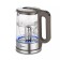 Electric ketter KitFort KT-6664, glass, 1.7 l, 2200 watts, gray