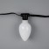 Smart garland “thread” 6 m with nozzles “matte bumps”, IP20, dark thread, 20 LED, glow RGB, USB