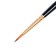 Synthetic brush, imitation column, round, rubloff series 1S15 No. 3, short black matte handle, yellow clip