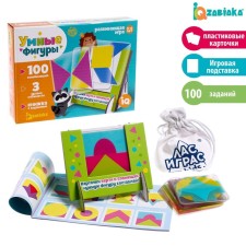 Developing game for the logic “Smart Figures”, 30 cards, instructions and stand, according to the Montessori method