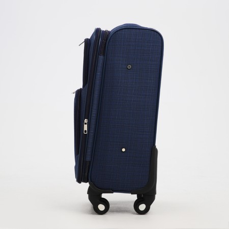 Small suitcase 20 "on lightning, code castle, with extension, blue color-2