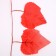 Decor "Girland from the leaves" length - 2.4 m, width - 17 cm, red color